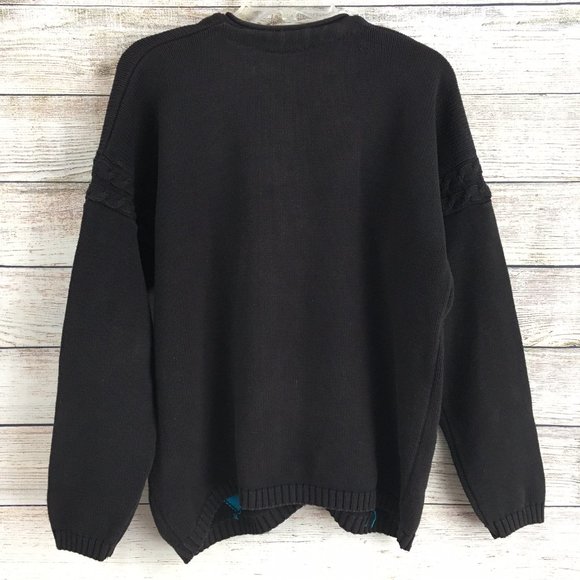 Dockers Cardigan Sweater 90s Grandpa Diamond Argyle Chunky Oversized Vintage - Picture 4 of 8